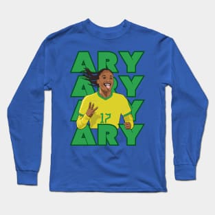 Ary Borges Brazil Racing Louisville Football Player Long Sleeve T-Shirt